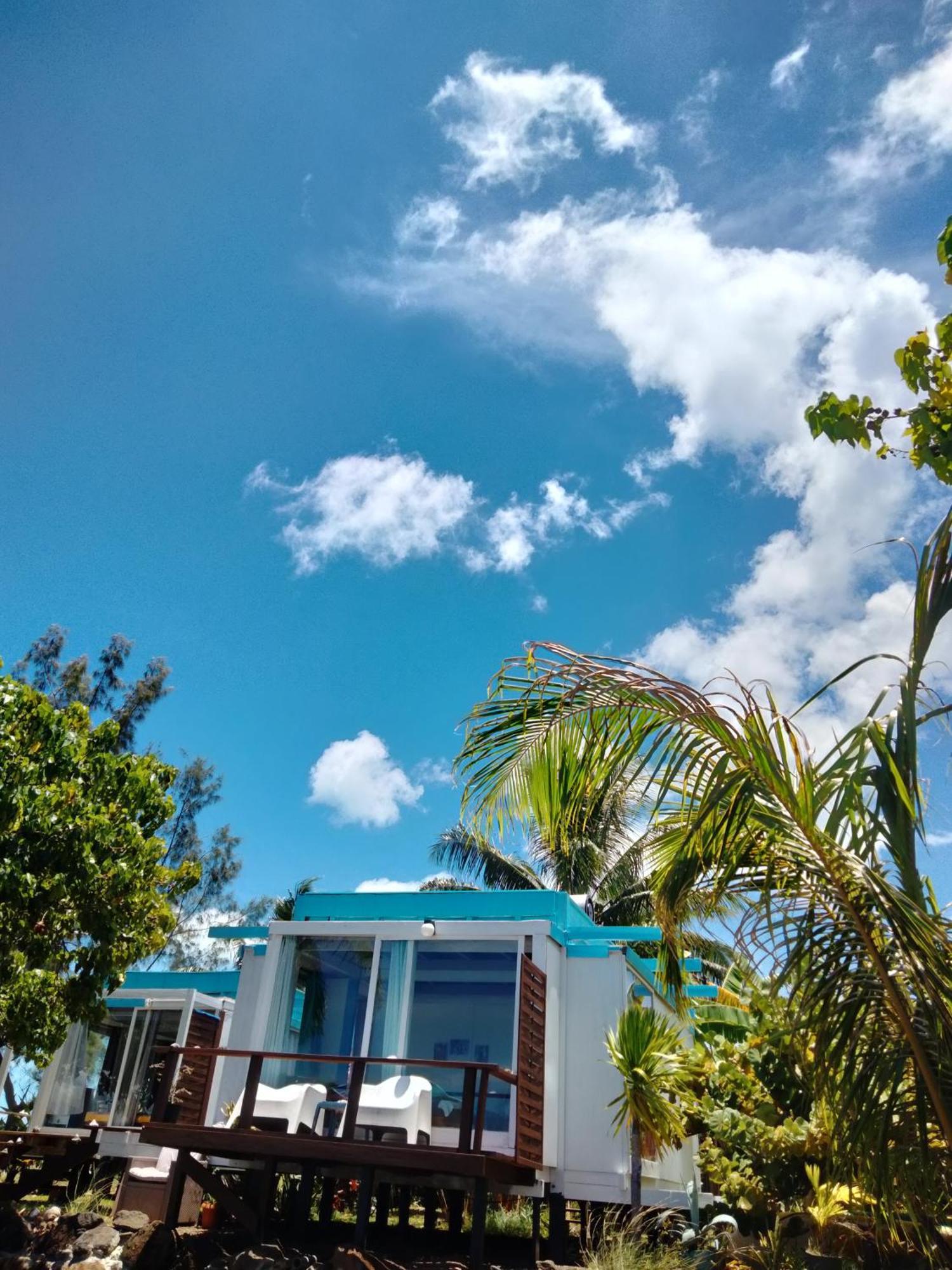 Bungalow Vue Lagon 180 Degre, La Maison Bleue 무레아 외부 사진