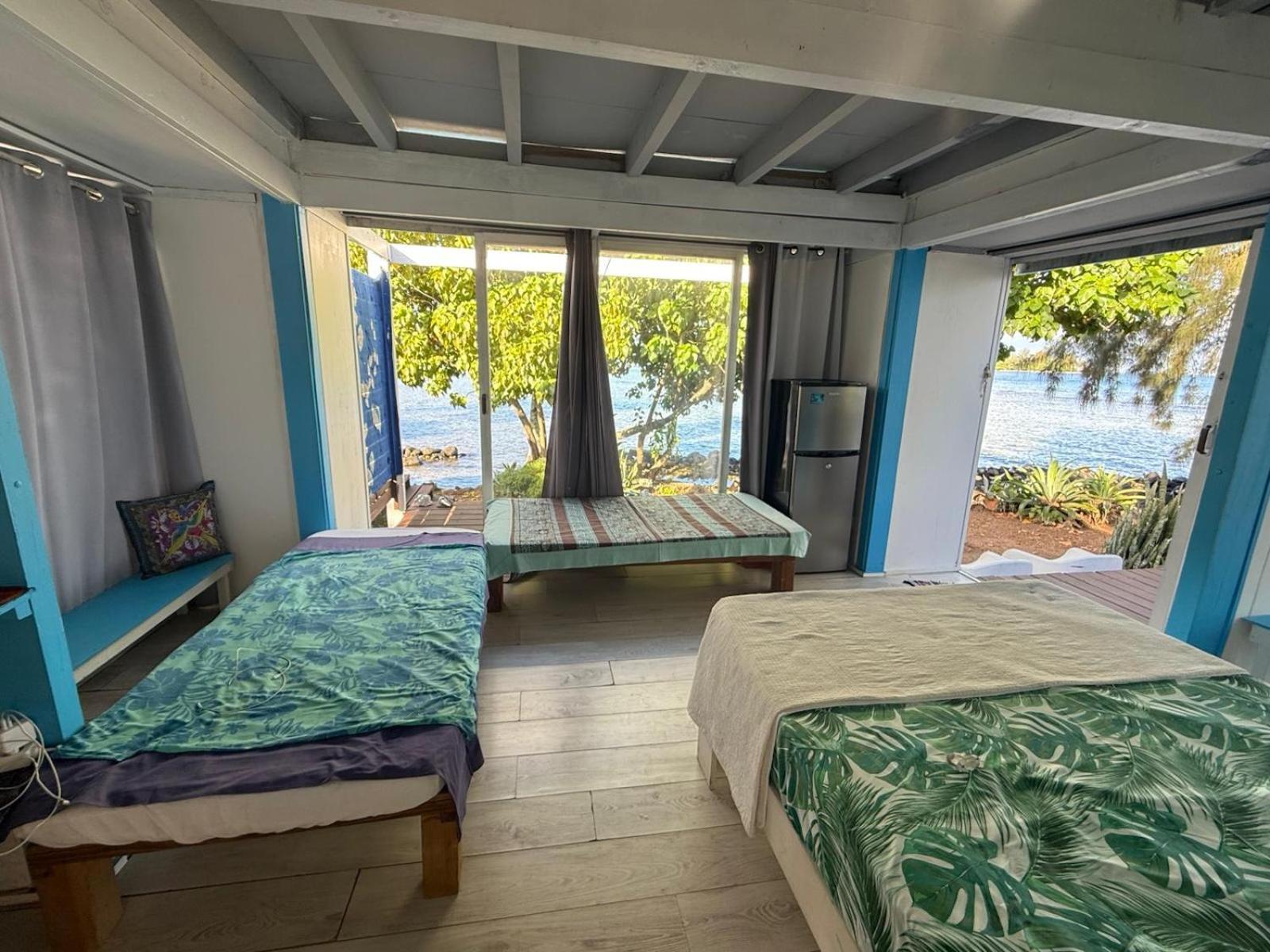 Bungalow Vue Lagon 180 Degre, La Maison Bleue 무레아 외부 사진